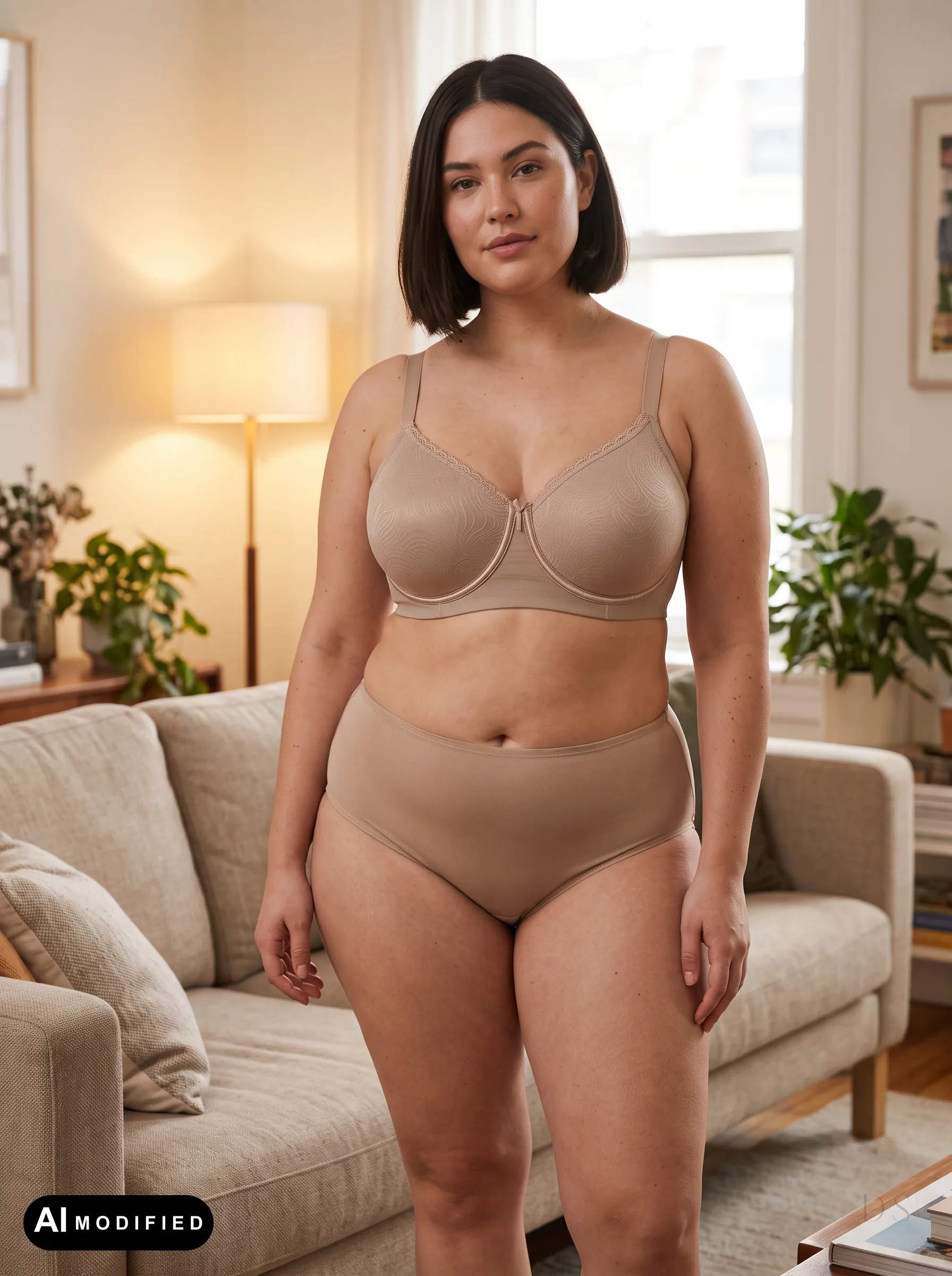 Sujetador Selene Nadia (imagen de producto con modelo generada por IA)